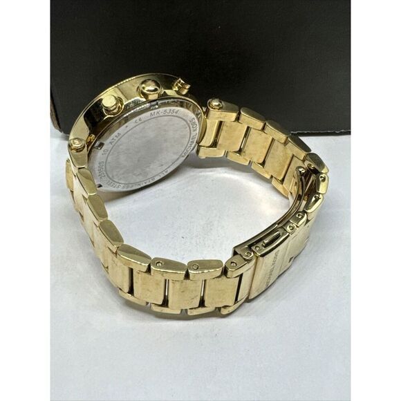 Michael Kors Parker MK5354 Women\'s Gold Stainless Steel Analog Dial Watch JNA222 main image 5